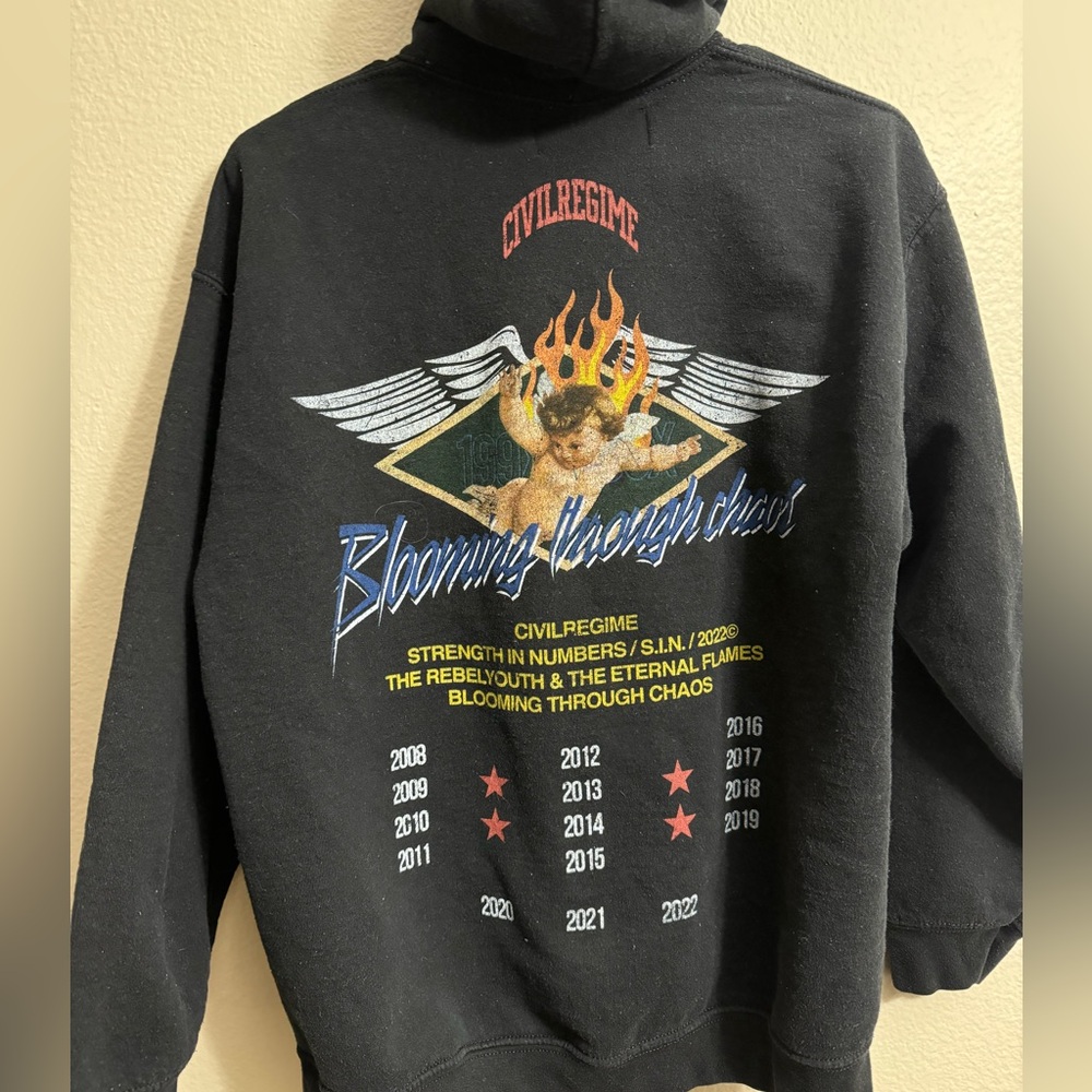 Black Graphic Men's hoodie sweatshirt
